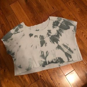 ALO YOGA crop top sweatshirt material